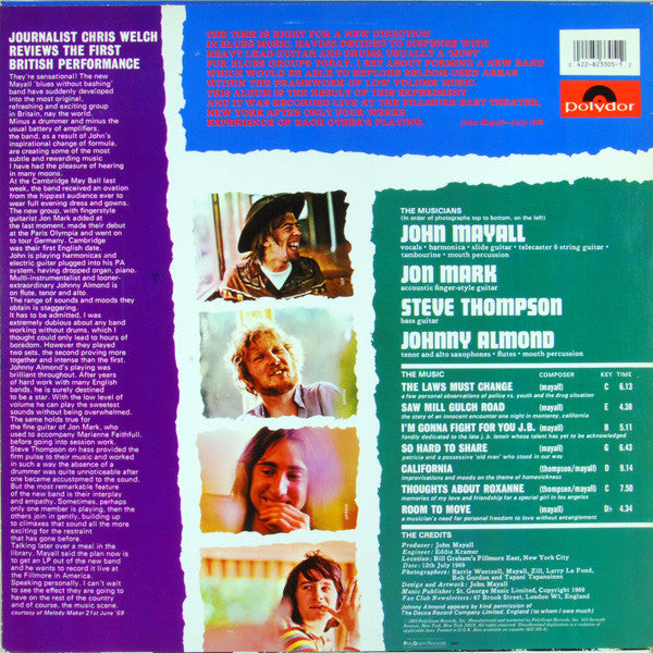 John Mayall : The Turning Point (LP, Album, RE)