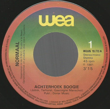 Normaal : Achterhoek Boogie (7", Single, Mono)