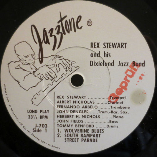 Rex Stewart : Rex Stewart And His Dixieland Jazz Band (7", EP)