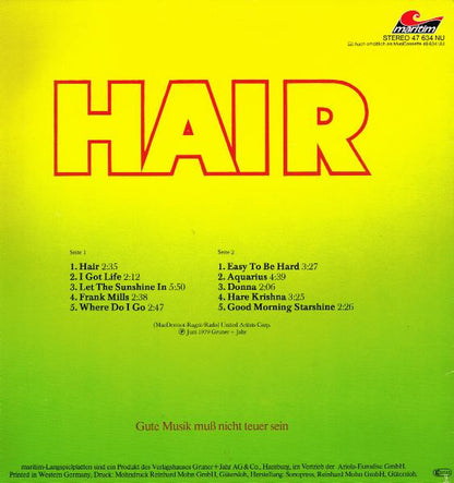 Unknown Artist : Hair (LP)