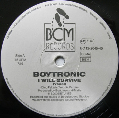 Boytronic : I Will Survive (12")