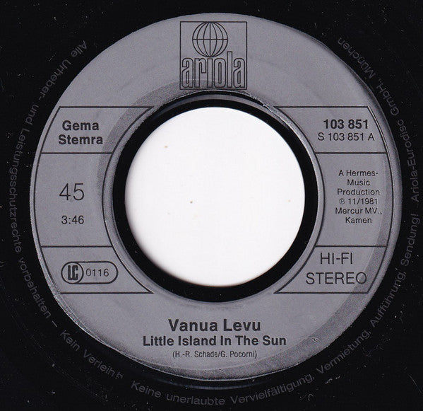 Vanua Levu : Little Island In The Sun (7", Single)