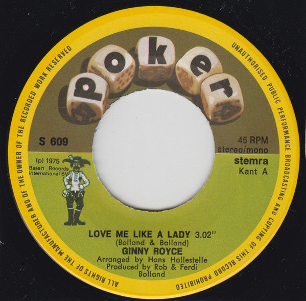 Ginny Royce : Love Me Like A Lady (7", Single)