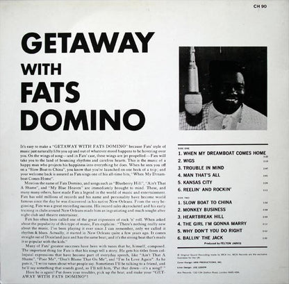 Fats Domino : Getaway With Fats Domino (LP)