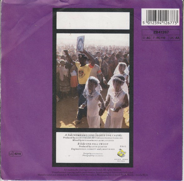 Latin Quarter : Nomzamo (One People One Cause) (7", Single)