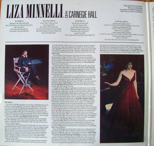 Liza Minnelli : Liza Minnelli At Carnegie Hall (2xLP, Gat)