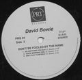 David Bowie : Don't Be Fooled By The Name (LP, Comp)