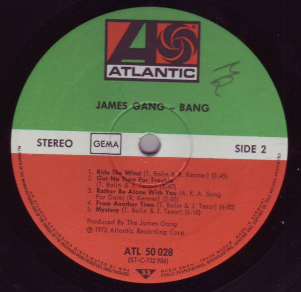 James Gang : Bang (LP, Album)