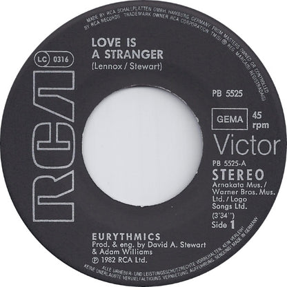 Eurythmics : Love Is A Stranger (7", Single)