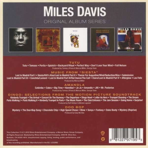 Miles Davis : Original Album Series (Box, Comp + CD, Album, RE + CD, Album, RE + CD, Al)