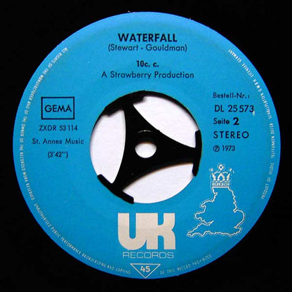 10cc : Rubber Bullets / Waterfall (7", Single)