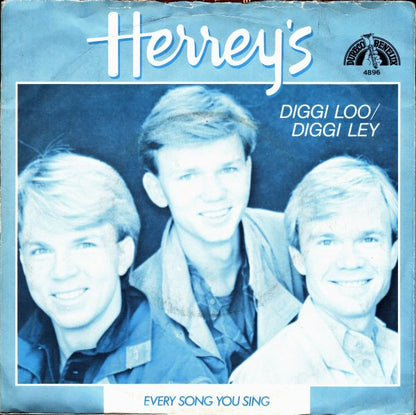 The Herrey's : Diggi Loo / Diggi Ley (7", Single, Blu)