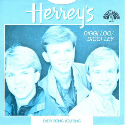 The Herrey's : Diggi Loo / Diggi Ley (7", Single, Blu)