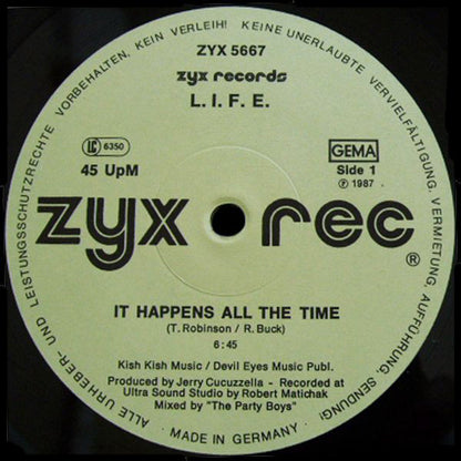 L.I.F.E. : It Happens All The Time (12", Maxi)