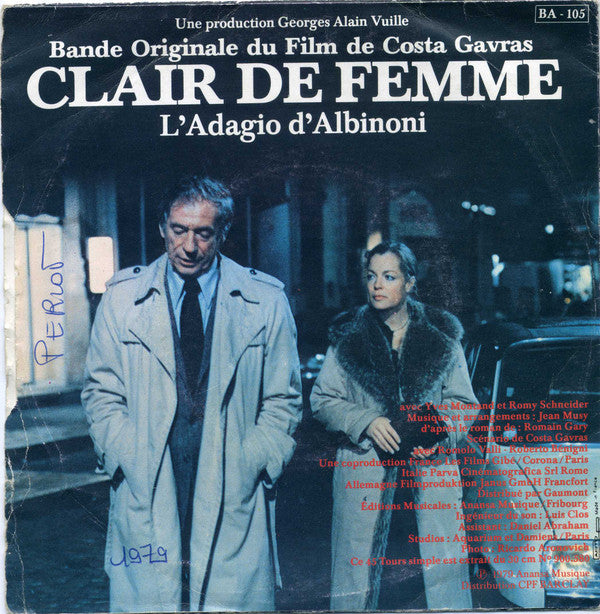 Jean Musy : Clair De Femme (7", Single)