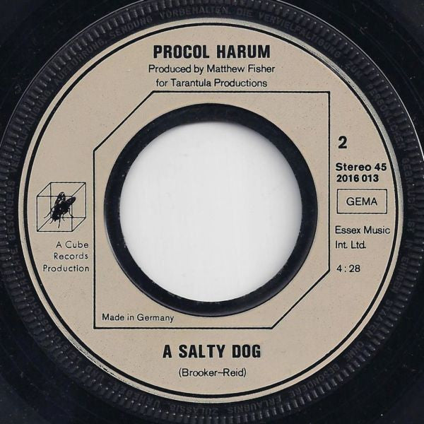 Procol Harum : A Whiter Shade Of Pale / A Salty Dog (7", Single)