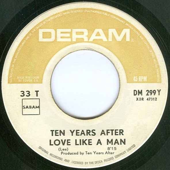 Ten Years After : Love Like A Man (7", Single)