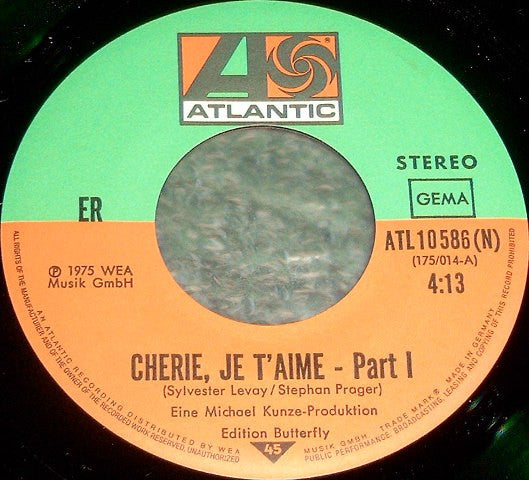 Er Und Sie : Chérie, Je T'aime (7", Single)