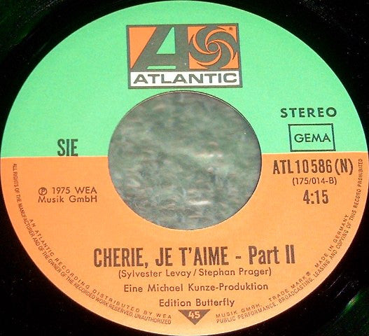 Er Und Sie : Chérie, Je T'aime (7", Single)