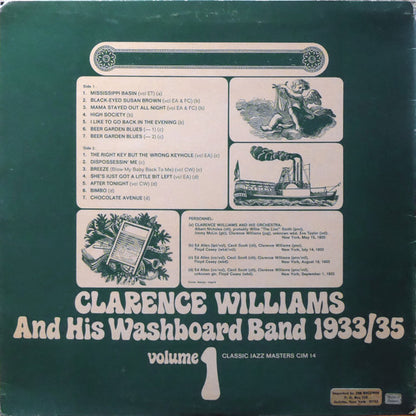 Williams' Washboard Band : 1933/35 Volume 1 (LP, Comp)