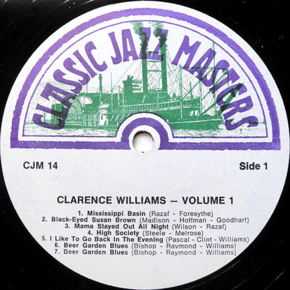 Williams' Washboard Band : 1933/35 Volume 1 (LP, Comp)