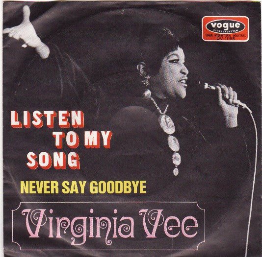 Virginia Vee : Listen To My Song (7")