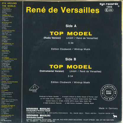 René De Versailles : Top Model (7")