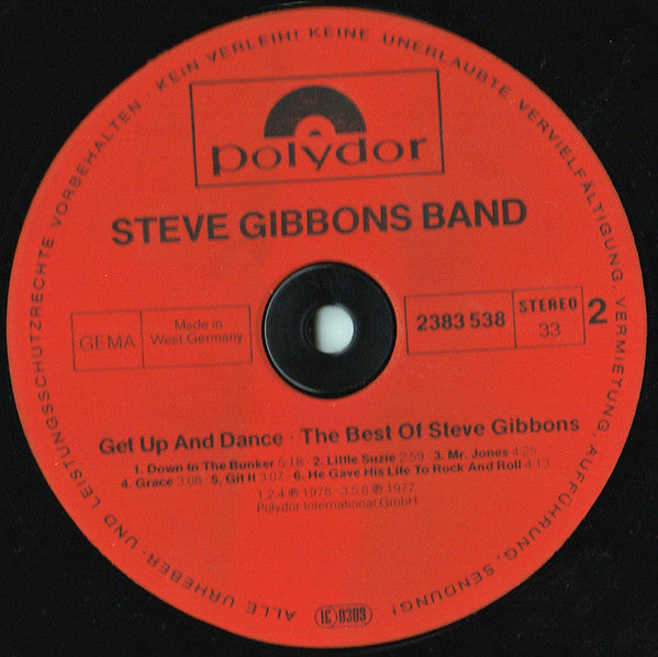 Steve Gibbons Band : Get Up And Dance - The Best Of Steve Gibbons (LP, Comp)