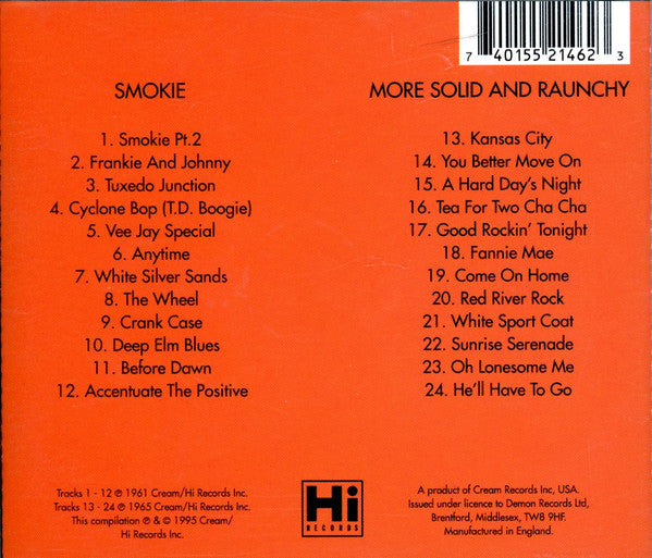 Bill Black's Combo : Smokie & More Solid And Raunchy (CD, Comp)