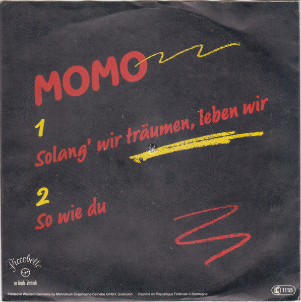 Momo (53) : Solang' Wir Träumen, Leben Wir (7", Single)