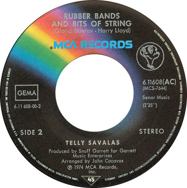 Telly Savalas : If (7", Single)