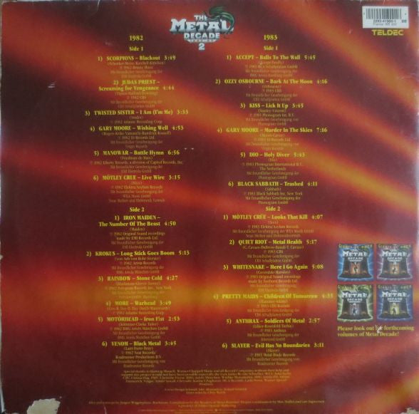 Various : Giants Of Rock - The Metal Decade 1982 - 83 Vol. 2 (2xLP, Comp)