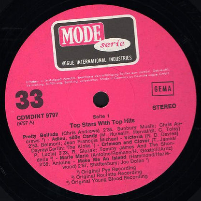 Various : Top Stars With Top Hits (LP, Comp, Gat)