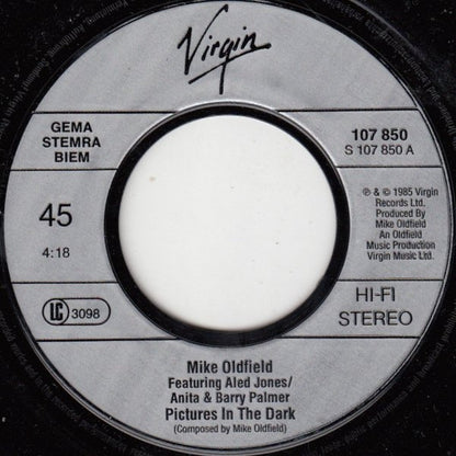 Mike Oldfield : Pictures In The Dark (7", Single)