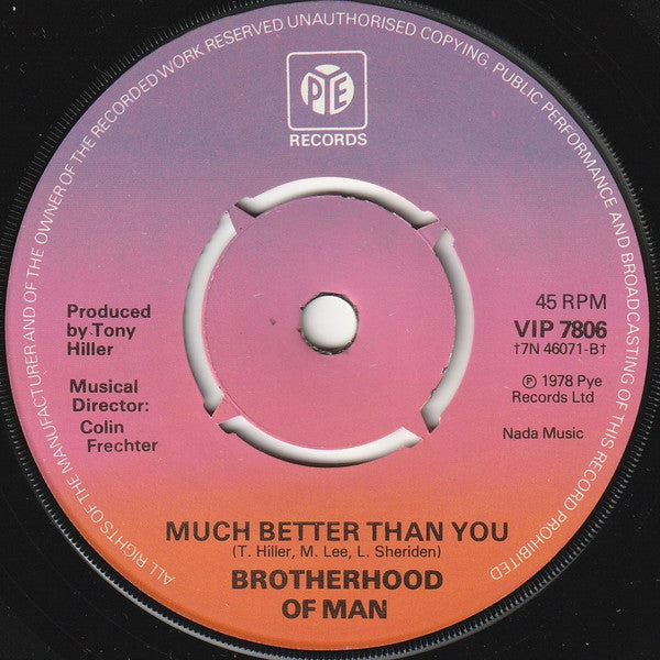 Brotherhood Of Man : Beautiful Lover (7", Single)