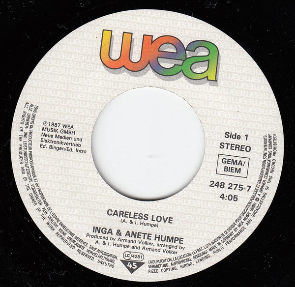 Humpe Humpe : Careless Love (7", Single)