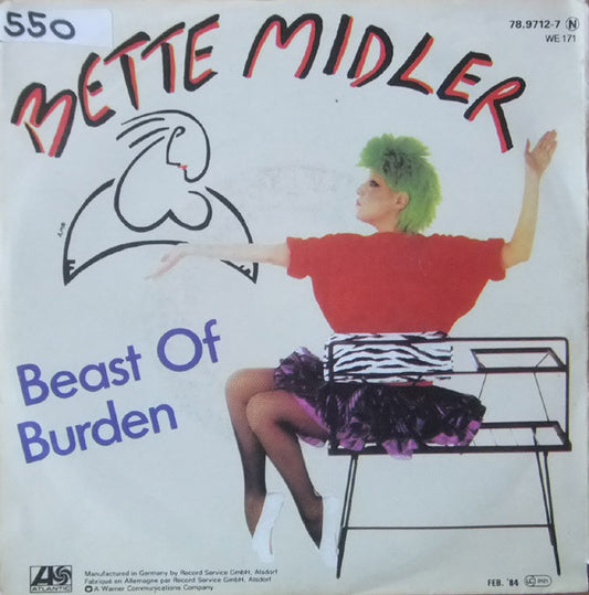 Bette Midler : Beast Of Burden (7", Single)