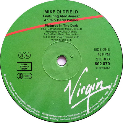 Mike Oldfield : Pictures In The Dark (12", Single)