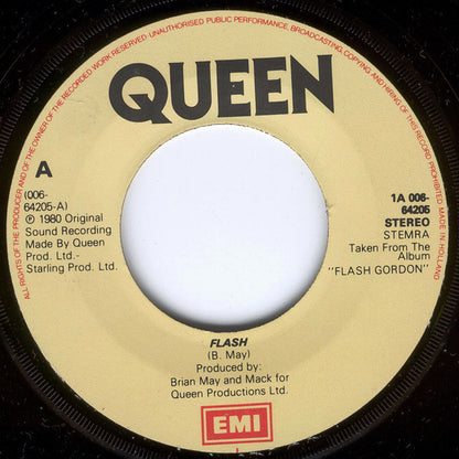 Queen : Flash (7", Single, Var)