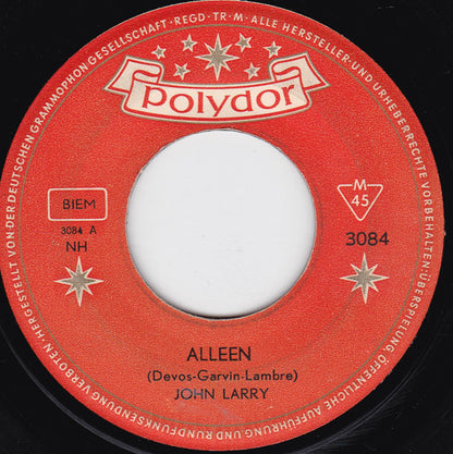 John Larry : Alleen (7", Single)