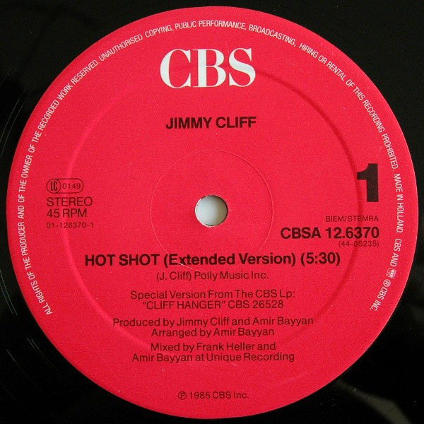 Jimmy Cliff : Hot Shot (12", Maxi)