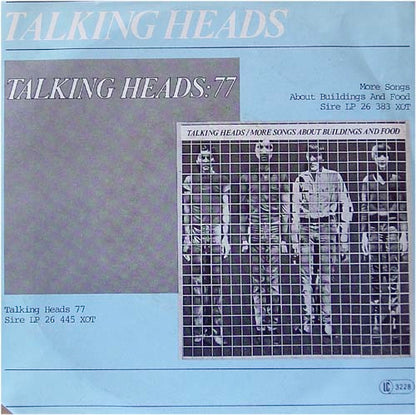 Talking Heads : Take Me To The River / Thank You For Sending Me An Angel (7", Single)