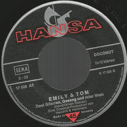 Emily & Tom : Bleib' Bei Mir Bis Der Tag Erwacht (7", Single)