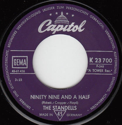 The Standells : Can't Help But Love You / Ninety Nine And A Half (7")