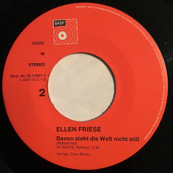 Ellen Friese : Das Große Bums-Vallera (7", Single)