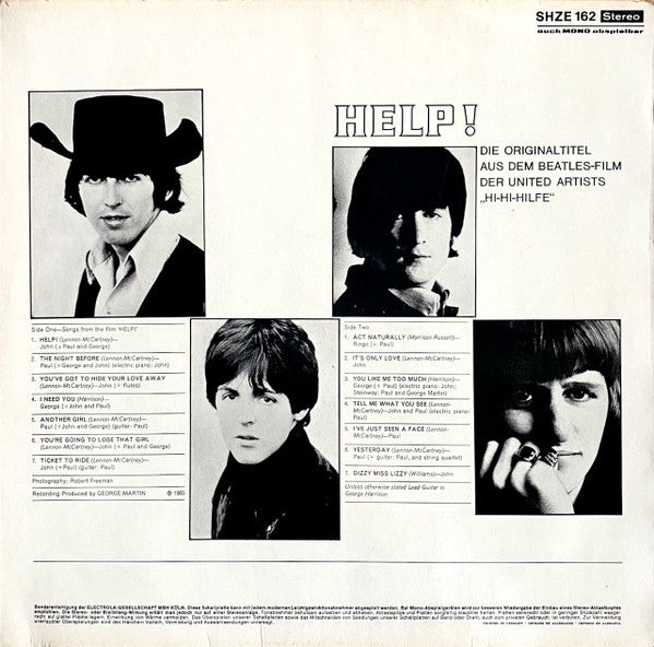 The Beatles : Help! (LP, Album, RE, cir)