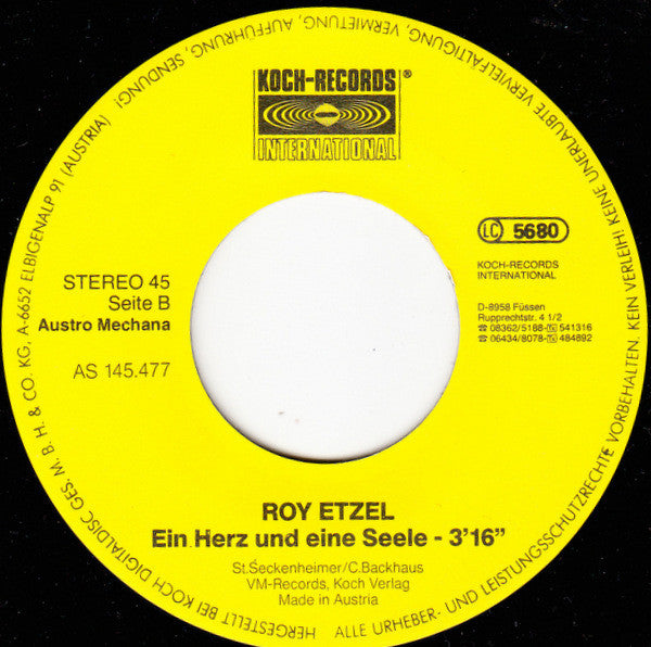 Roy Etzel : Alpenserenade (7", Single)