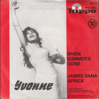 Yvonne Carré : When Summer's Gone (7", Single)