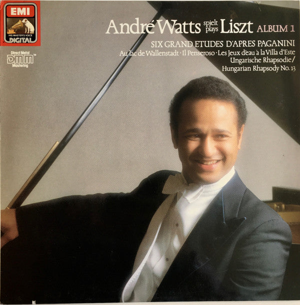 André Watts Spielt Franz Liszt : Six Grand Etudes D'apres Paganini - Au Lac De Wallenstadt - Il Penseroso - Les Jeux D'eau A La Villa D'este - Hungarian Rhapsody No. 13 (LP, Album)