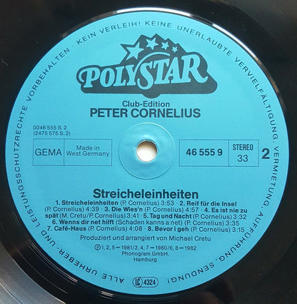 Peter Cornelius : Streicheleinheiten (LP, Comp, Club)